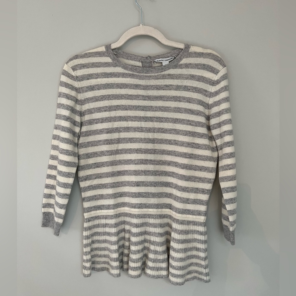 Autumn Cashmere Peplum Sweater/Top